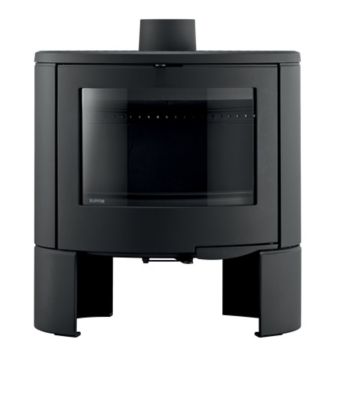 Poêle à bois Supra Pacco noir en fonte 10kW