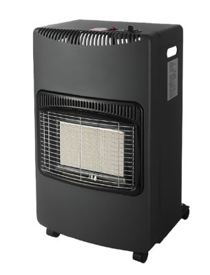 Poêle à gaz en acier Webber VDWGH 442 RV 54m² noir pliable