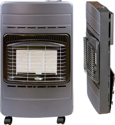 Poêle à gaz en acier Webber VDWGH 442 RV 54m² noir pliable