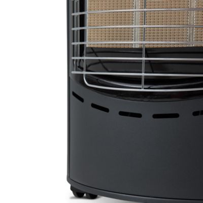 Poêle à gaz Favex Vienne noir 4200W 42m²