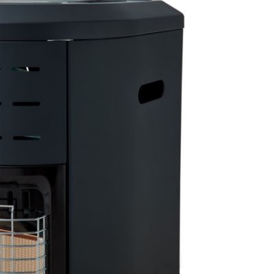 Poêle à gaz Favex Vienne noir 4200W 42m²