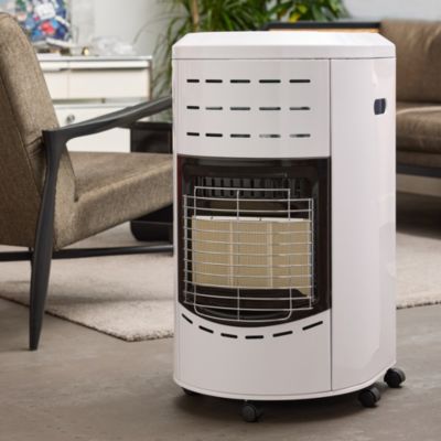 Poêle à gaz infrarouge 4200W blanc pour pièce jusqu'à 40 m², Favex Vienne