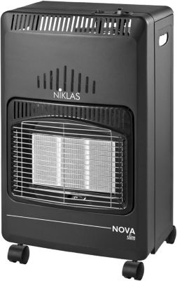 Poele a gaz Infrarouge 4200W Chauffage d appoint Pliable Rayonnant Gris