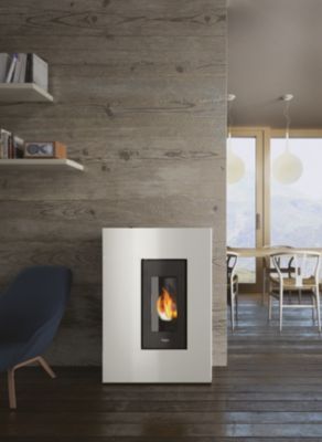 Poêle à granulé étanche Madison 5 Pegaso - anthracite et noir - 5.8kW