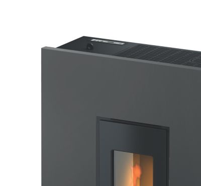 Poêle à granulé étanche Madison 5 Pegaso - anthracite et noir - 5.8kW