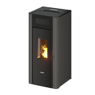 Poêle à granulés Amaranto 9 biflux Freepoint anthracite 8.5kW