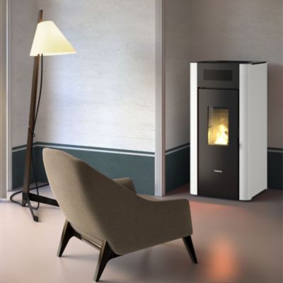 Poêle à granulés Amaranto 9 Freepoint blanc 8.5kW