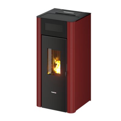 Poêle à granulés Amaranto 9 Freepoint bordeaux 8.5kW