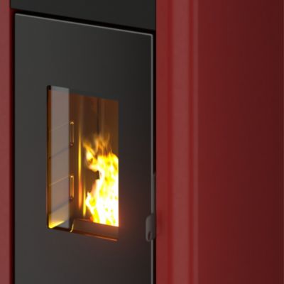 Poêle à granulés Amaranto 9 Freepoint bordeaux 8.5kW