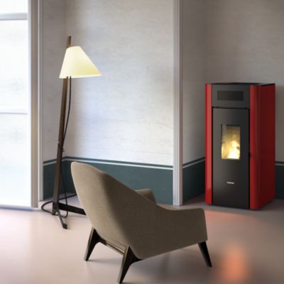 Poêle à granulés Amaranto 9 Freepoint bordeaux 8.5kW