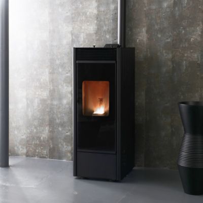 Poele à granulés Bestove Barry noir 11kW, canalisable 2 bouches
