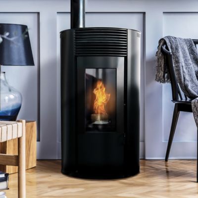 Poêle à granulés de bois Bestove Gard noir 9 KW