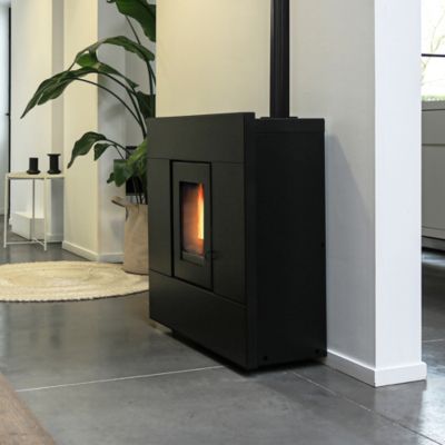 Poêle à granulés de bois Bestove Lison noir 8 KW