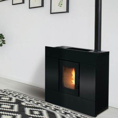 Poêle à granulés de bois Bestove Lison noir 8 KW