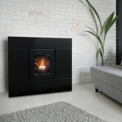 Poêle à granulés de bois Bestove Lison noir 8 KW