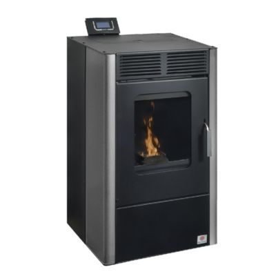 Poêle à granulés de bois Bestove Nemo gris et noir 6 KW