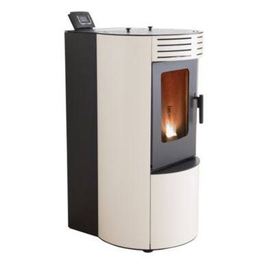 Poêle à granulés de bois Bestove Pop crème 9 KW