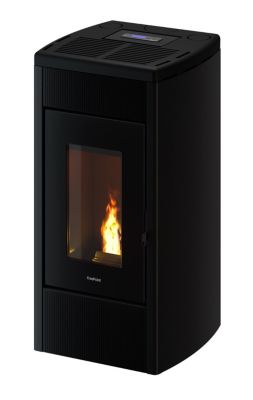 Poêle à granulés étanche canalisable Freepoint Duke noir 14 kW