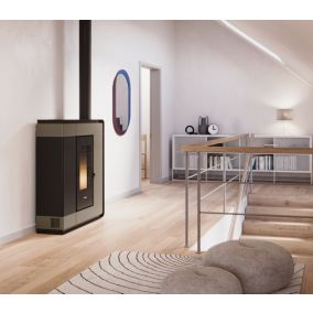 Poêle à granulés Freepoint Arco 9 9kW light bronze biflux