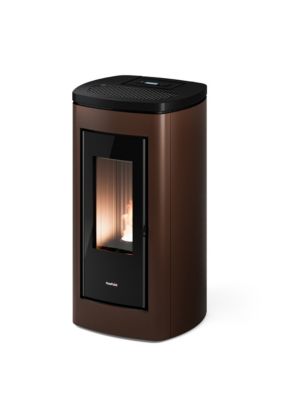 Poêle à granulés Freepoint Indaco 11kW anthracite biflux moka