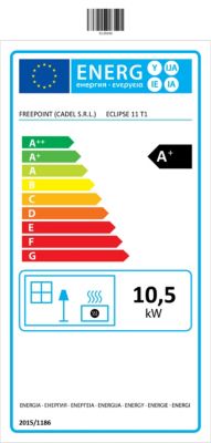 Poêle à granulés Freepoint Indaco 11kW anthracite biflux moka