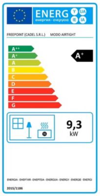 Poêle à granulés Freepoint Modo9 9kW noir biflux