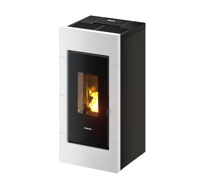 Poêle à pellet Freepoint Beam Airtight blanc 7 kW
