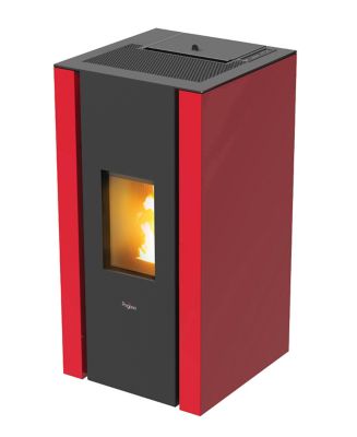 Poêle à pellet Pegaso Elane bordeaux 8.6 kW