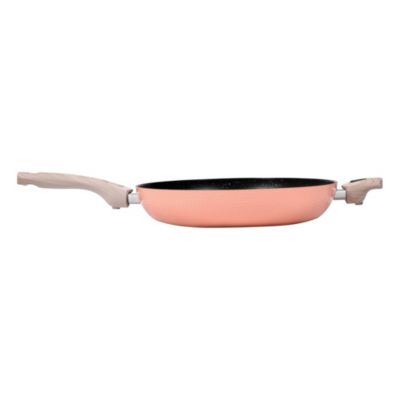 Poêle en aluminium beige pêche H. 11,5 x L. 33 cm Durandal Equilibre Céramique
