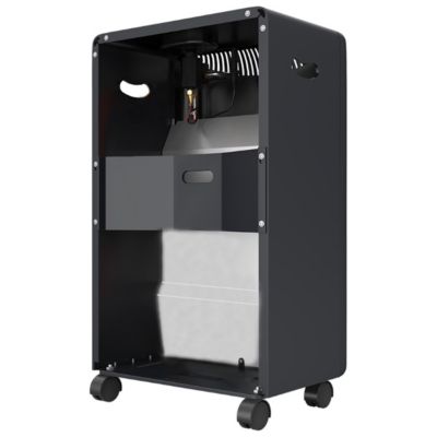 Poele à gaz Infrarouge 4200W Chauffage gaz intérieur 120m3 Chauffage d'appoint à gaz sur roulettes NIKLAS