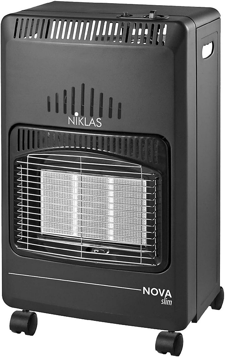 NIKLAS - Poele à gaz Infrarouge 4200W Nova Chauffage d'appoint Piezo Volume 120 m3 Pliable, Rayonnant, Gris NIKLAS - Poele à gaz Infrarouge 4200W Nova Chauffage d'appoint Piezo Volume 120 m3 Pliable, Rayonnant, Gris