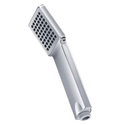 Poignée de douche manuelle 1 position carrée finition chrome poli en ABS Kibath