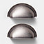 Poignée de meuble de cuisine GoodHome Alkanet Argent L. 9.8 cm, 2 pièces