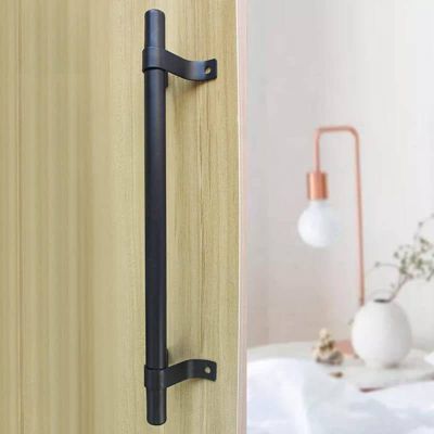 Poignée de porte coulissante - Type atelier - 140 mm - Gris foncé