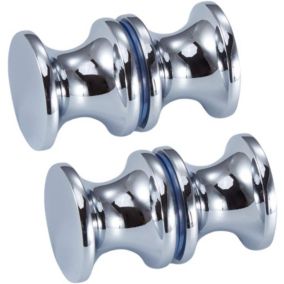 Poignée de porte de douche, poignée de porte de baignoire en acier inoxydable 2pcs pour la maison, salle de bain