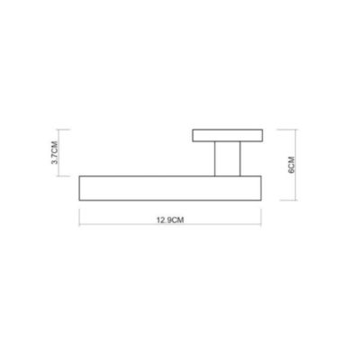 Poignée de porte design finition aspect chrome mat Dalia - KATCHMEE