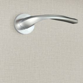 Poignée de porte design finition aspect chrome mat Flavia - KATCHMEE