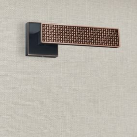 Poignée de porte design finition aspect cuivre patiné noir Amalia - KATCHMEE