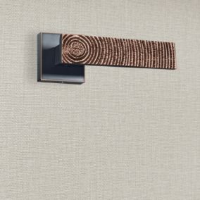 Poignée de porte design finition aspect cuivre patiné noir Luna - KATCHMEE