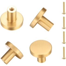 Poignée de porte ronde en laiton massif, poignée de meuble, boutons de tiroir, poignée pour placards, commode, cuisine, poignée d