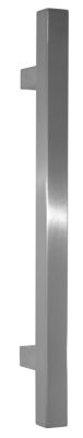 Poignée de tirage Carrée 30x30 mm - Entraxe500 - S75 - L650 mm - INOX 304 satiné