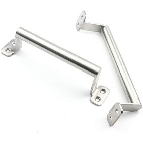 Poignée en acier inoxydable simple poignée de porte antivol moderne poignée de porte(2 pièces)