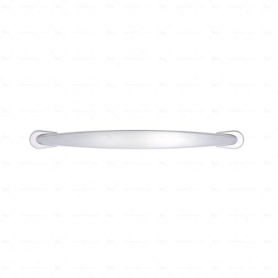 Poignée pour meubles en zamac Entraxe 128 Aluminium mat verni
