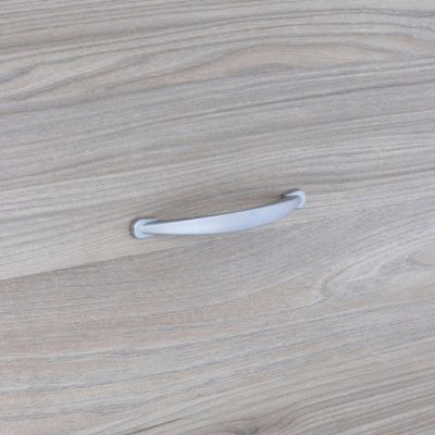 Poignée pour meubles en zamac Entraxe 128 Aluminium mat verni