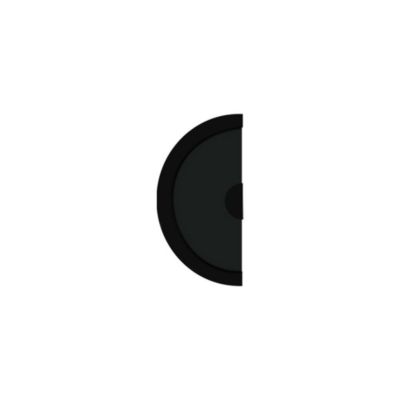 Poignée pour porte coulissante DESIGN demi-lune noir mat - KATCHMEE - Reivilo