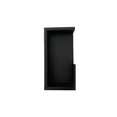 Poignée pour porte coulissante DESIGN rectangulaire finition noir mat - Reivilo