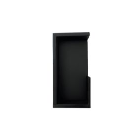 Poignée pour porte coulissante DESIGN rectangulaire finition noir mat