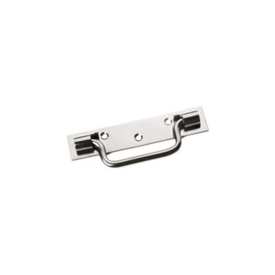 Poignée sur platine type Saint Etienne 160mm zingué blanc - MERMIER - M-342163