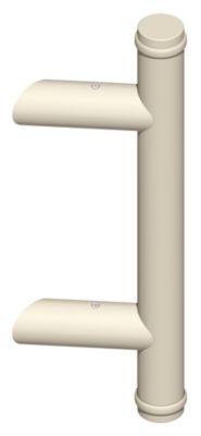Poignée tubulaire intérieure DIVA XXI avec supports inclinés D 35mm H 350mm blanc RAL9010 - LA CROISEE DS - DS7374-036