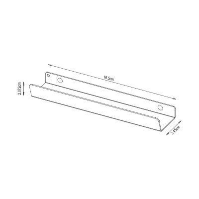 Poignée acier gris mat edge Atomia L. 16,5 cm GoodHome vendue par 2